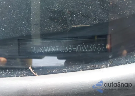 2017 BMW X3 xDrive35I z USA, uszkodzony, nr VIN 5UXWX7C33H0W39827